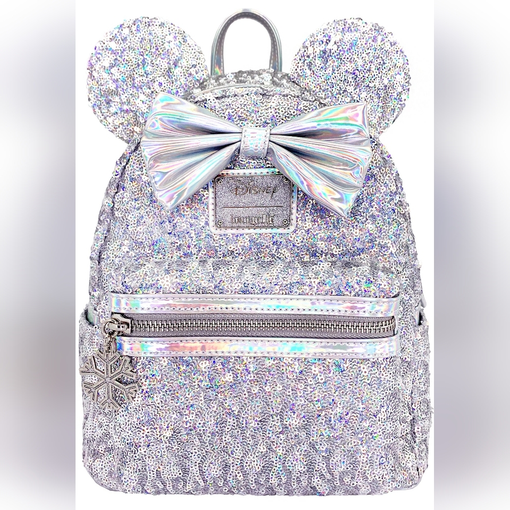 Holographic Disney Sequin Minnie Mini Backpack